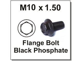 Class 10.9 Flange Bolt, 10mm x 1.50  (Lengths)