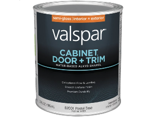 Valspar Cabinet, Door & Trim Waterborne Alkyd Interior/Exterior Enamel Pastel Base (Sizes)