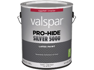 Valspar Pro-Hide Silver 5000 Latex Eggshell Clear Base Interior Wall Paint, Ga