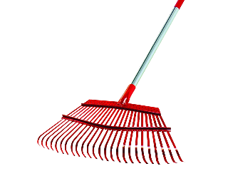 Corona Steel Leaf Rake 25 Tine w/ 54 In Aluminum Handle