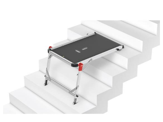 Hailo Aluminum Frame Stair Work Platform, 330 Lb Capacity