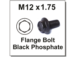 Class 10.9 Flange Bolt, 12mm x 1.75 (Lengths)