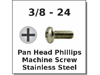 1/4-20 Phillips Pan Head Sheet Metal Screws Stainless