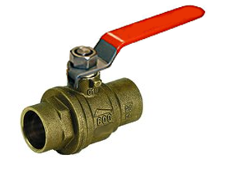 Solder Ends Brass Full Port Ball Valve (Sizes)