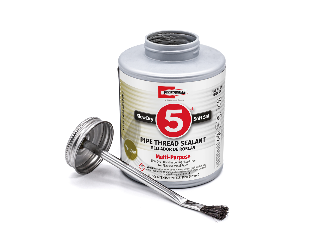 No. 5 Pipe Thread Sealant with Brush Top (Sizes)