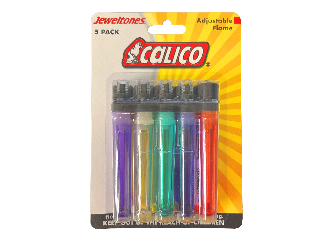 Jeweltones Pocket Lighter, 5 Pk