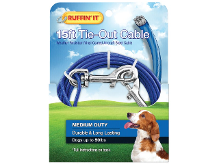 Medium Strength Tie-Out Cable, 15 Ft