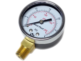 2 In Pressure Gauge, 0-30 PSI