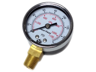 Cox Hardware and Lumber - 2 In Steel Pressure Gauge 0-160 PSI, 1/4 In ...