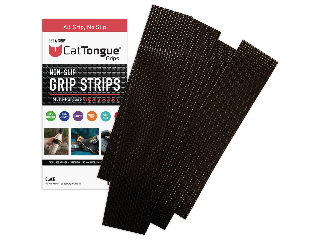 Black Non-Abrasive Anti Slip Strips, 7 Pk