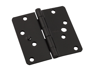 Round Corner #512RC Oil Rubbed Bronze Door Hinge, 4 In