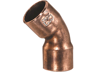 45 Degree Copper Sweat Elbow (Sizes)