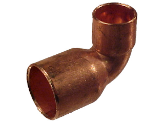 90 Degree Copper Sweat Reducing Elbow, 3/4 In x 1/2 In