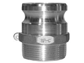 Aluminum Coupler Male Cam & Groove (Sizes)