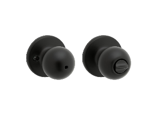 Polo Privacy Lockset, Matte Black