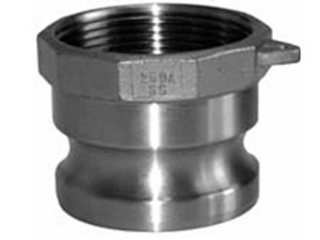 Stainless Steel Cam & Groove Coupling, FNPT x Male Adapter (Sizes)