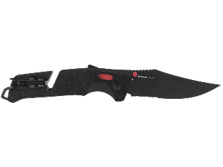 SOG Trident AT Black and e Red Serrated