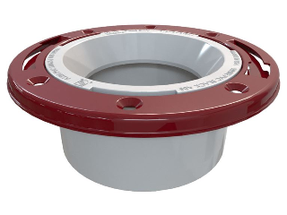 PVC-DWV Hub Closet Floor Flange, 4 In