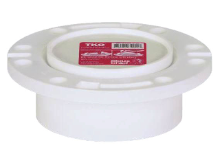 PVC-DWV Pop-Top Spigot Closet Floor Flange, 3 In