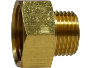 Brass Thread Connector Hose Adapter, FGH x Male Pipe