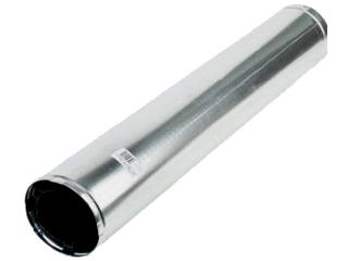 Double Wall Gas Vent Pipe, 4 In (Lengths)