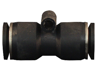 Push to Connect Nylon Tube Fittings Straight Union, 1/4 In