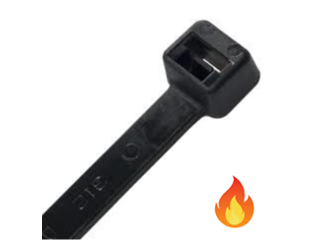 Heat Stabilized Black Nylon Cable Tie 11 In, 100 Pk