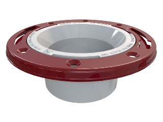 PVC-DWV Hub Closet Floor Flange, 3 In