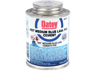 Oatey Medium Blue Lava PVC Cement, 8 Oz