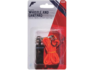 Plastic Whistle With Lanyard