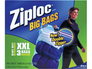 Ziploc Double Zipper Gallon Storage Bags