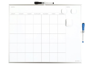 Calendar Magnetic Dry Erase Board, 20 In x 16 In