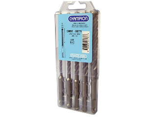 SDS Reinforced Fluted Hammer Bit Set, 5 Piece