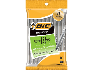 BIC Round Stic Ballpoint Pen 10 Pack Black