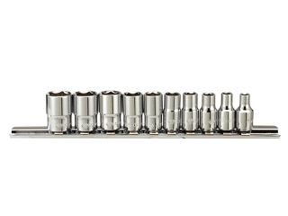 Railed Metric Socket Set 1/4 in