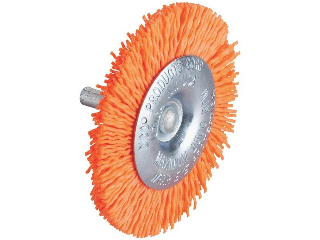 Course Radial Mounted Nylon Abrasive Brush, 3 In