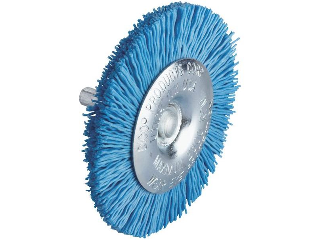 Fine Radial Mounted Nylon Abrasive Brush, 3 In