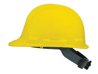 Safety Works Wheel Ratchet Hard Hat, Yellow