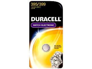 Silver Oxide Watch Battery 1.5 Volt, 395/399