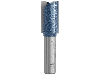 Carbide Tipped Double Flute Straight Router Bit, 3/4 In x 1-1/4 In