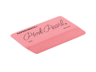 Paper Mate Medium Pink Pearl Erasers