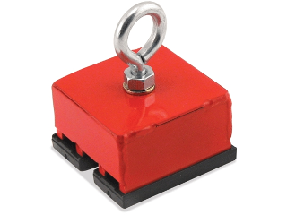 Holding And Retrieving Magnet With Shield, 100 Lb