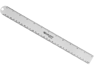 Aluminum Ruler, 12 In