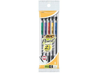 BIC .7mm Mechanical Pencils, 5 Pk