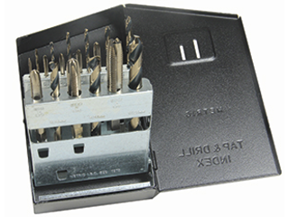 HSS Metric Drill & Tap Set Spiral Point, 18pc