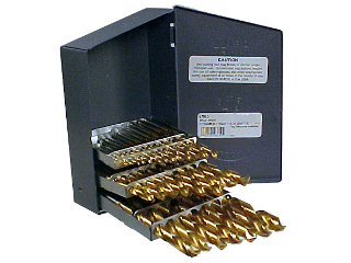 Titanium Coated Drill Bit Set 29 Piece - 64ths