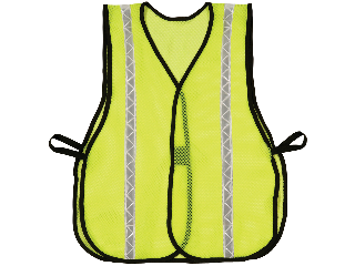 High Visibility Open Mesh Vest With Reflective Trim, Lime