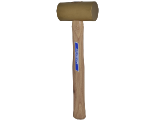 Solid Brass Mallet 2 In Face, 60 Oz