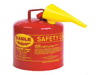 Type I Red Safety Steel Can, 5 Gallon