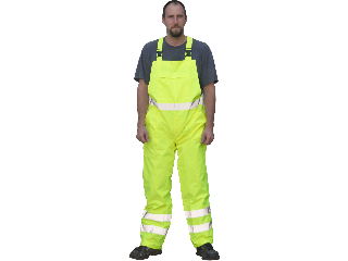 High Viz Waterproof Bib Rain Pants  (Sizes)